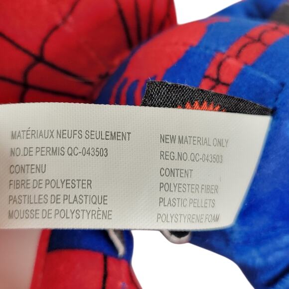 Marvel Spiderman Plush Doll 9" Red Blue Stuffed Toy Mattel 2021 Superhero - Picture 9 of 11